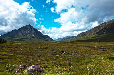 Traveling through Glen Coe, Scotland.