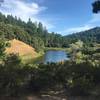 The view of Horseshoe Lake from the trail.