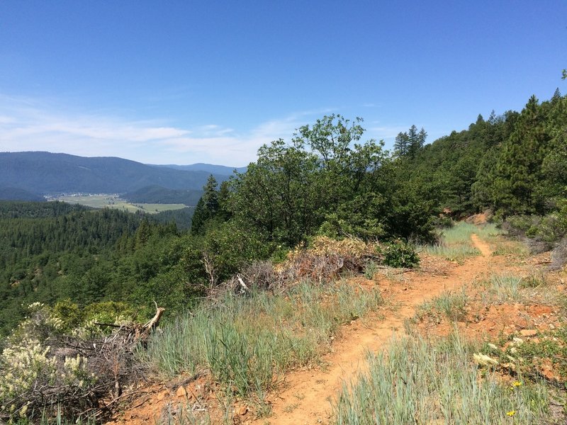 Amazing views of American Valley on the newest section of the Mt. Hough trail system!