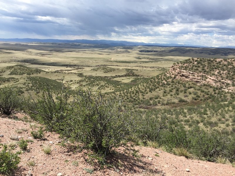 Looking south over the valley from the top of the loop.