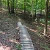 One of the man made obstacles on the 'expert' spur might challenge a cyclist, but they're just plain fun for those on foot.