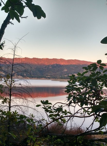 Beautiful View along the Eastside Trail of Lake Mendocino.