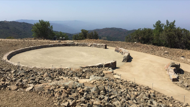 Native American Ceremonial Circle on top of Mount Umunhum. A sacred place for thousands of years to Native Americans.