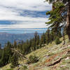 Eddy Range from the steep ascent up Hidden Valley.