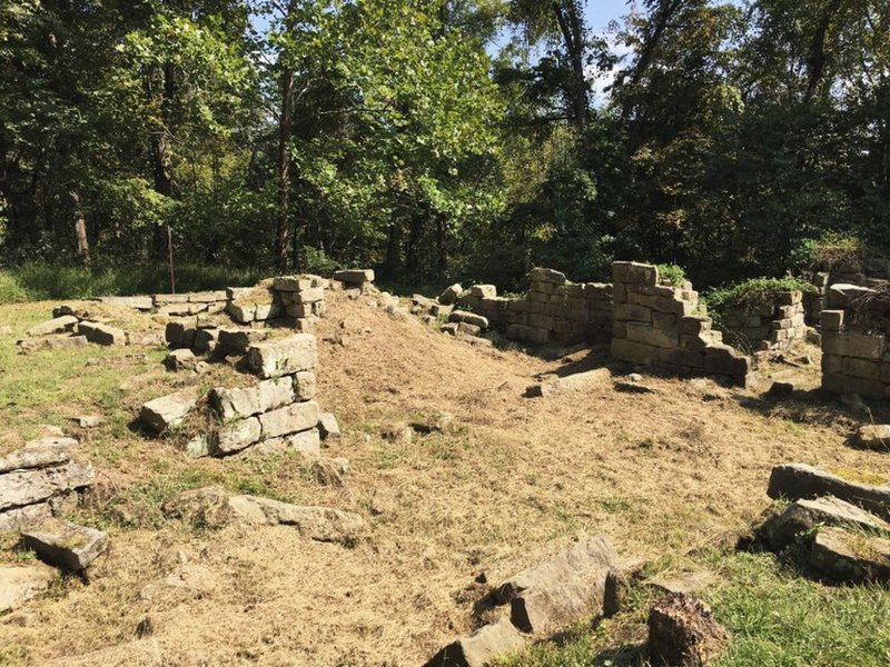 Stiles Mansion ruins on the Mansion Trail.