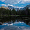 Longs Peak above Nymph Lake