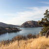 Del Valle Dam from Heron Bay Trail