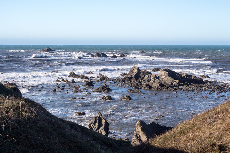 Bluffs north of the old Coast Guard station