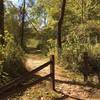 Trail entrance from Clear Creek Road.