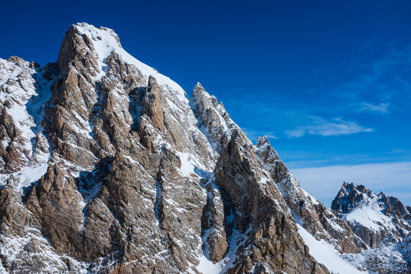 The Grand Teton from near the summit of the Middle Teton.