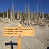 Mammoth Pass Trailhead sign