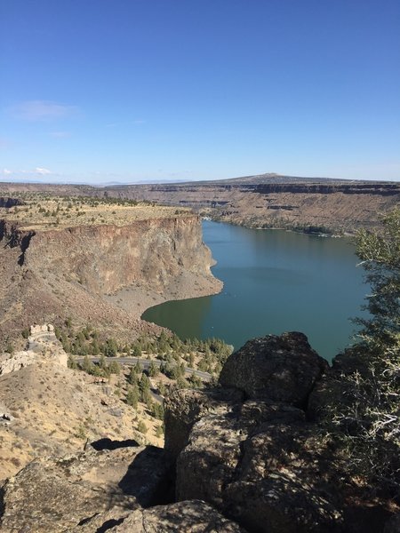 Looking north at Lake Billy Chinook.