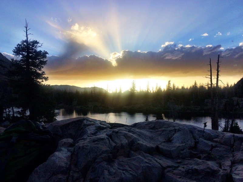 Sunset at Clyde Lake.