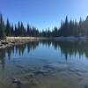 Bluebird Lake in early Oct.