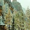 Devil's Thumb, looking southwest from high on Big Beehive Trail, on a snowy September day