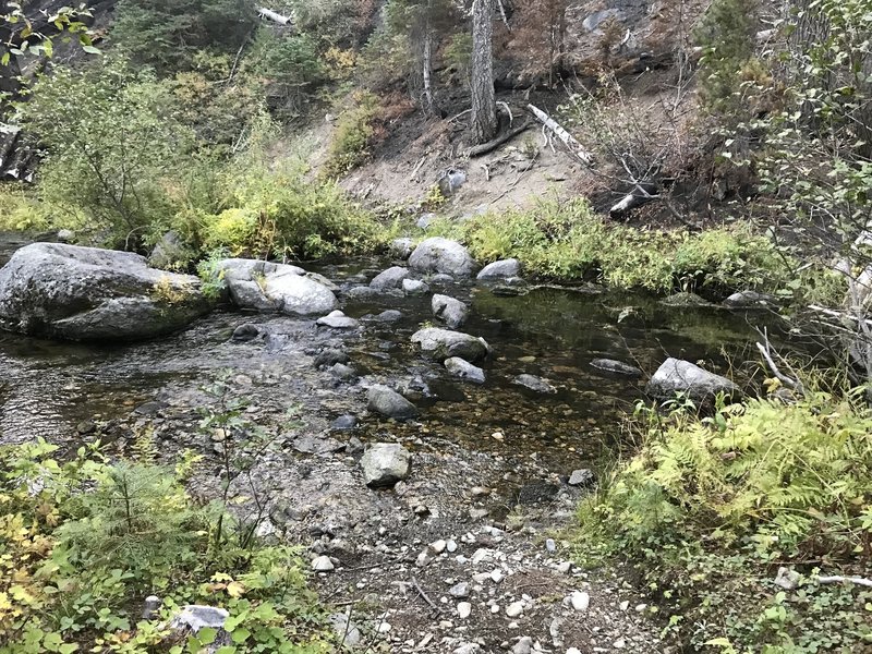 Haypress Creek crossing on Haypress Trail