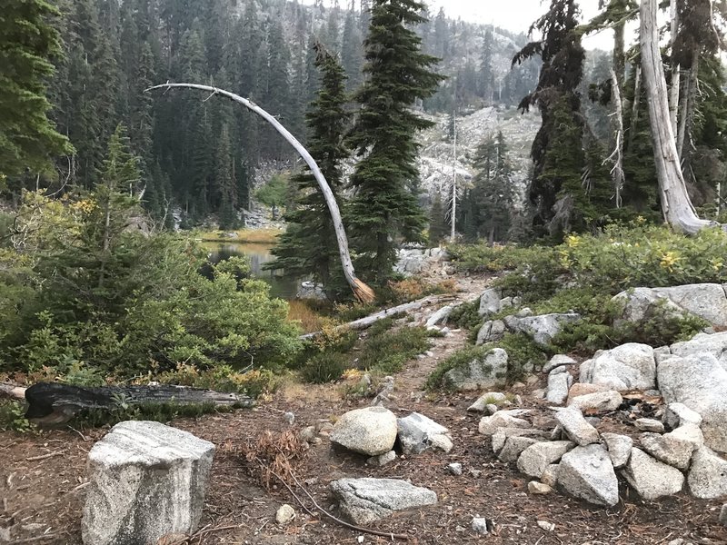 Campsite on Monument Lake.