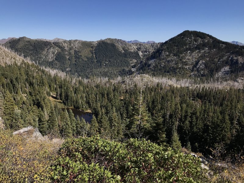 View from Ukonom-Cuddihy Trail looking northeast into Granite Lakes Basin.