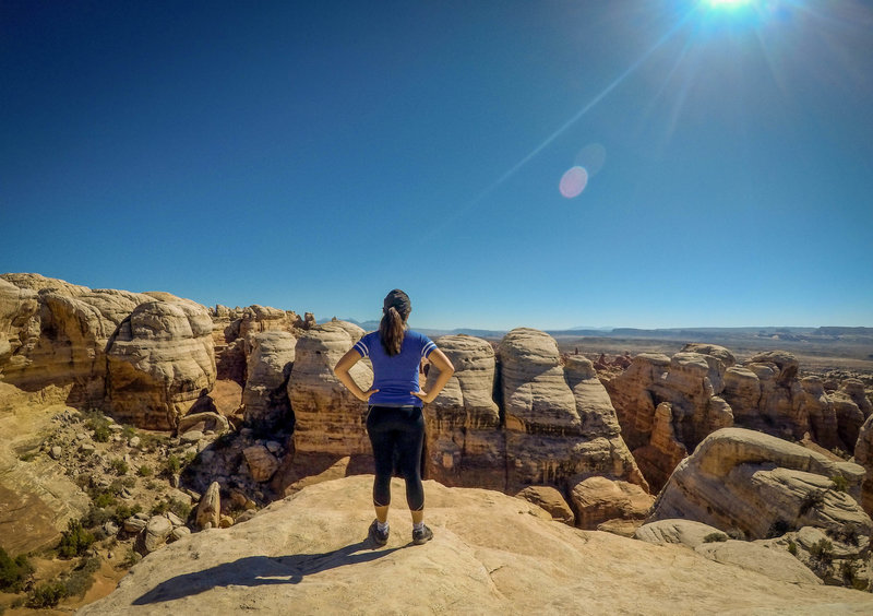 At the top of Klondike Bluffs.