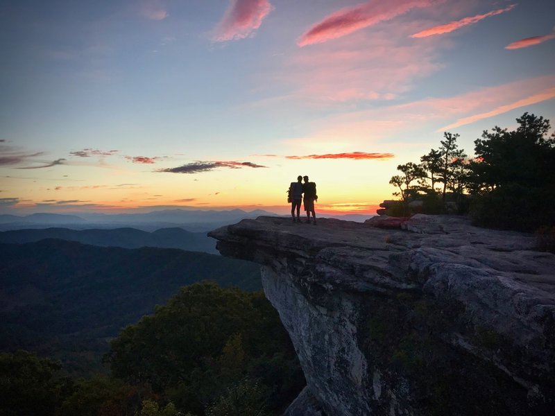 Sunrise at McAfee Knob.