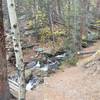 One of the many creek crossings.