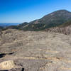 Table Rock with its volcanic surface.