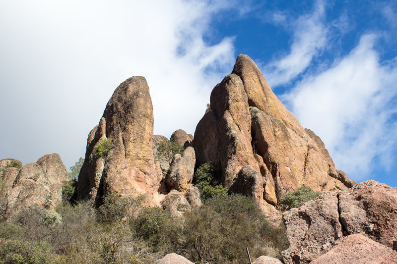 Pinnacles above Bear Gulch Reservoir