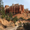 Hoodoos overlooking Mossy Cave Trail