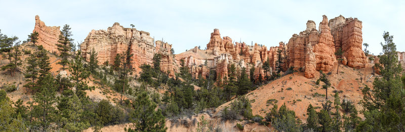 Hoodoos north of Mossy Cave Trail.