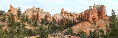 Hoodoos north of Mossy Cave Trail.