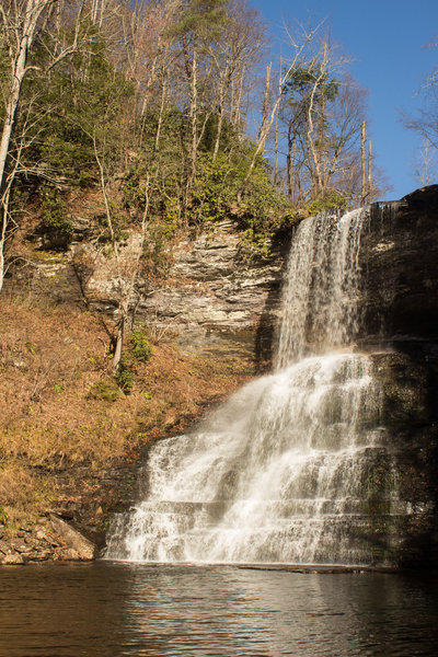 Water.  Falling in cascades.  aka Cascades Falls.