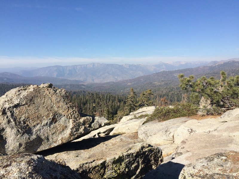 Boulders at the top of the ridge