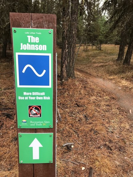 Trail marker for one of the many trails in the area.