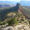 Descent from Monument Point on the Bill Hall Trail