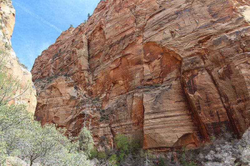 Impressive walls leading into Water Canyon.
