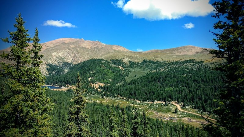 Pike's Peak from the Mason Trail apex.