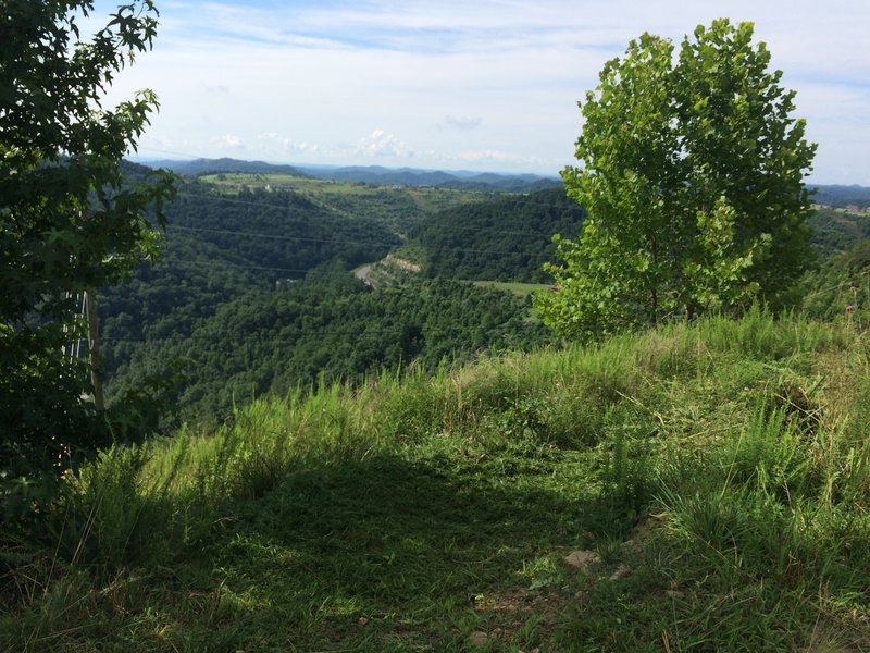 View looking southeast, across Stratton Branch with Stonecrest golf course in the distance.