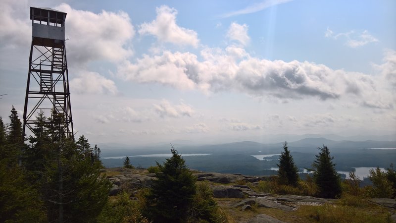 Fire tower on St Regis... YES, you can climb it, and you SHOULD.