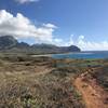 View of the trail toward Gillins Beach