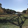 Fall colors and Upper Leach Pond from the Tisdale Site.