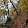 Heading east with the Wisconsin River on the left.