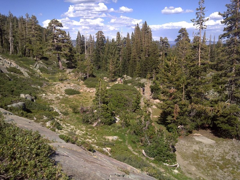 Beautiful alpine terrain on the Long Lake Trail.