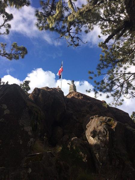 We reached the highest mountain peak in the Caribbean.