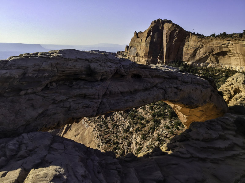 Looking through Mesa Arch.