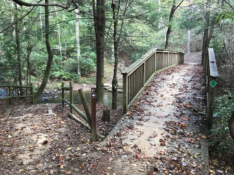 Beautiful bridge crossing Long Branch Creek (the second time).