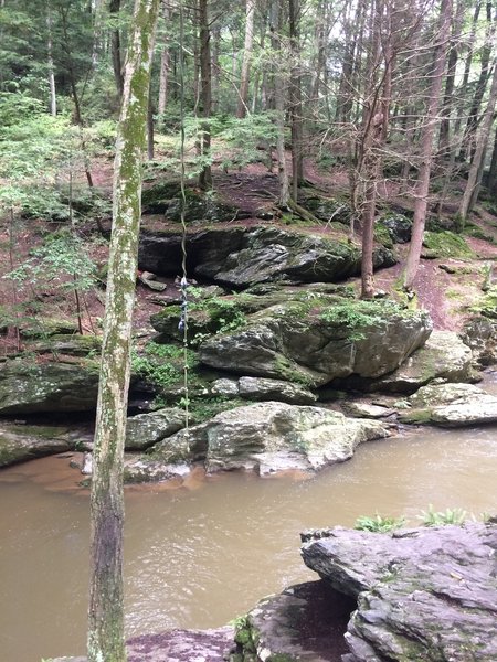 View of the Gunpowder Falls here on the trail