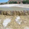 Mineral terraces and pools at Hot Springs State Park