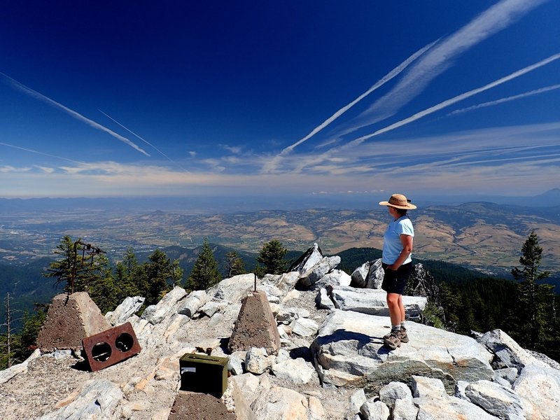 Summer views from the old lookout site on Wagner Butte