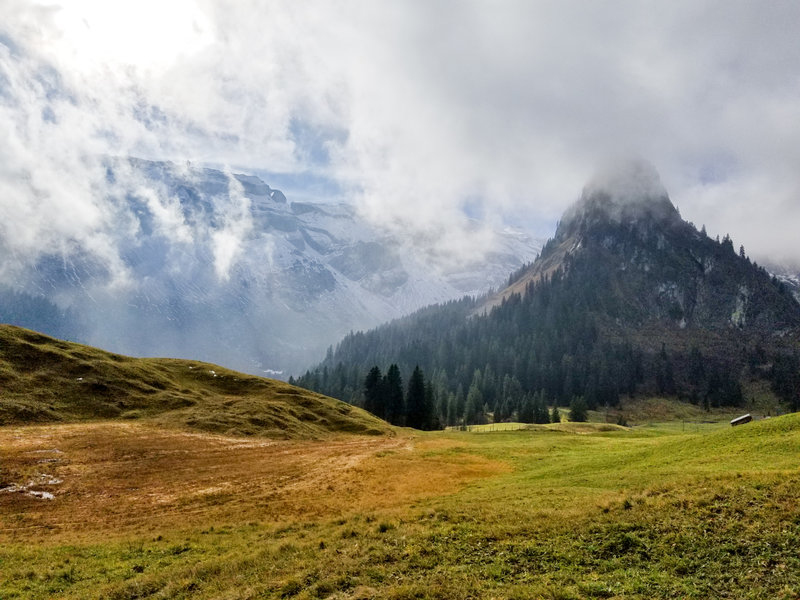 View from the restaurant at Gitschenen.