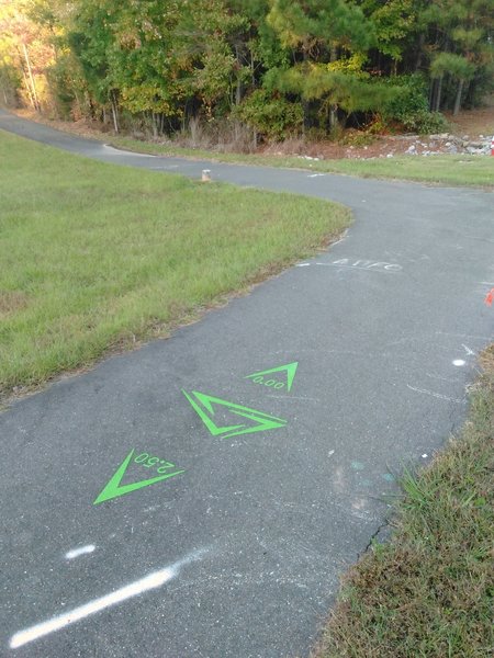 Southern trail marker of the RTP Coonector.